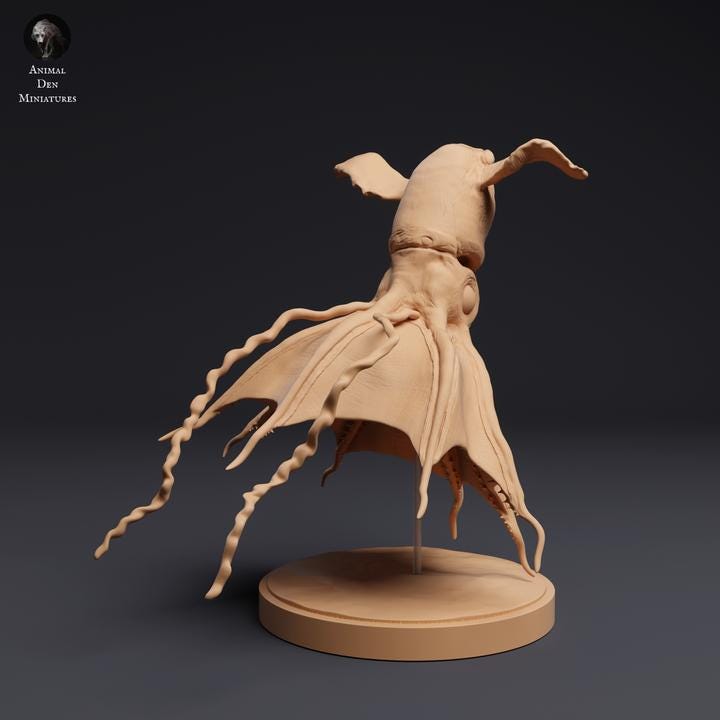 Vampire Squid - UNPAINTED - Animal Den Miniatures