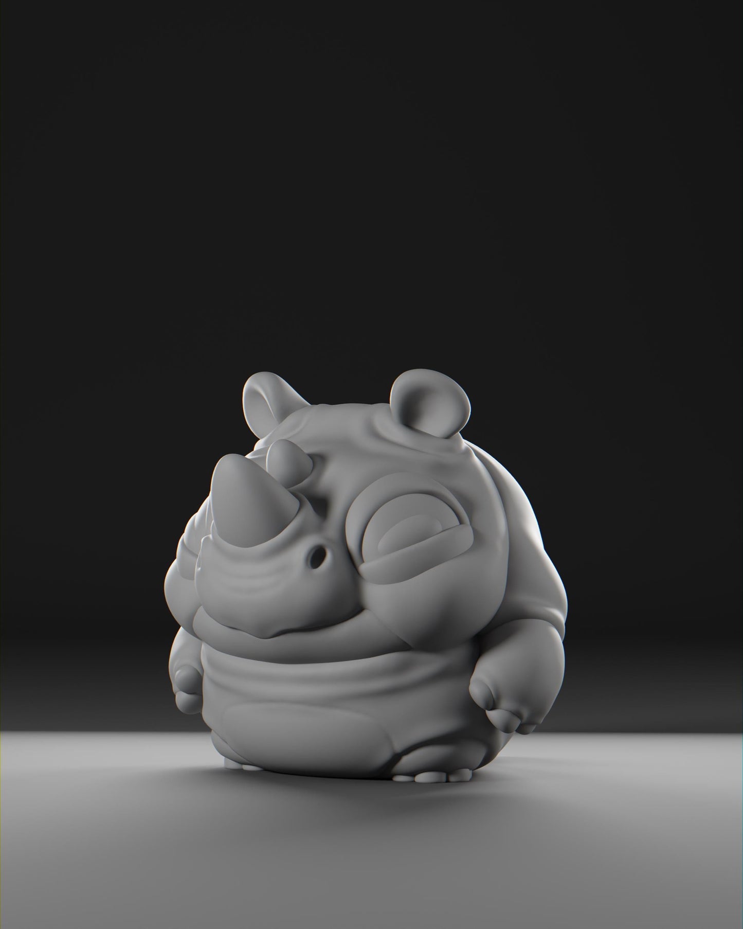 Rhiino - UNPAINTED - Grumpii Art Toy