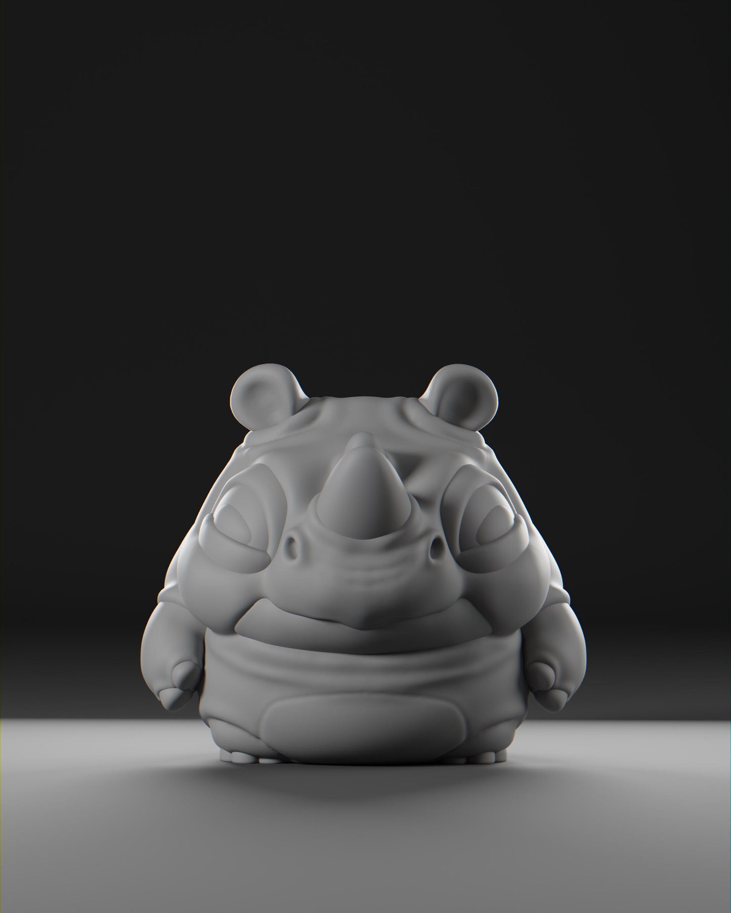 Rhiino - UNPAINTED - Grumpii Art Toy