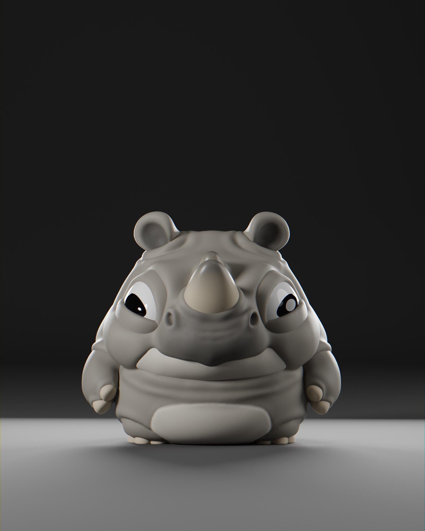 Rhiino - UNPAINTED - Grumpii Art Toy