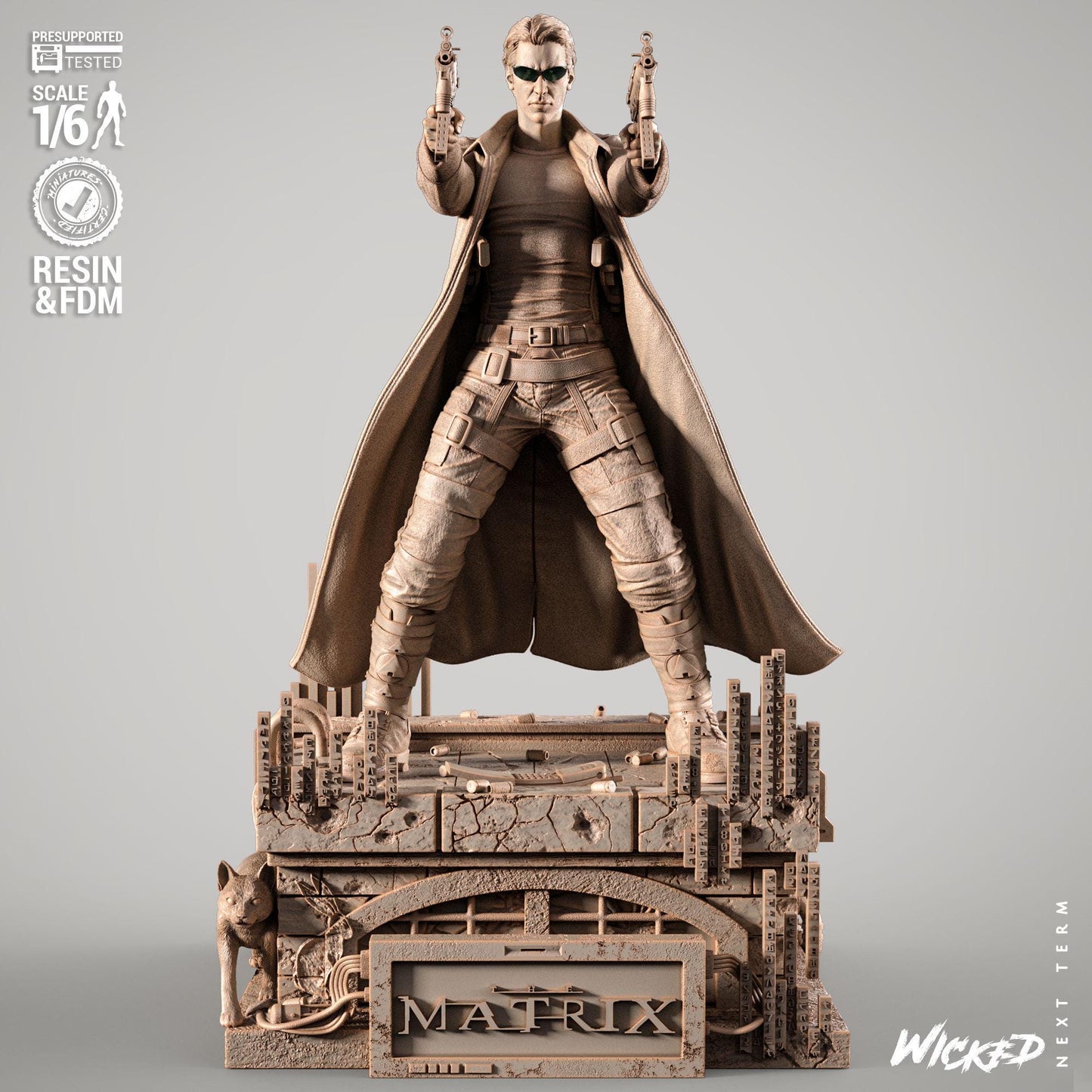 Neo Sculpture - UNPAINTED FAN ART - Wicked 3D Models