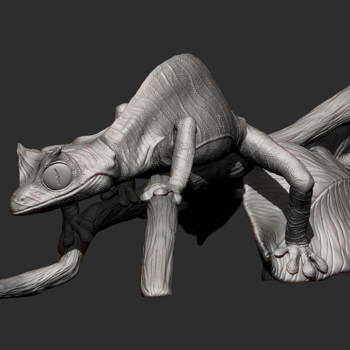 Fantastic leaf-tailed gecko - UNPAINTED - Alexander3dart