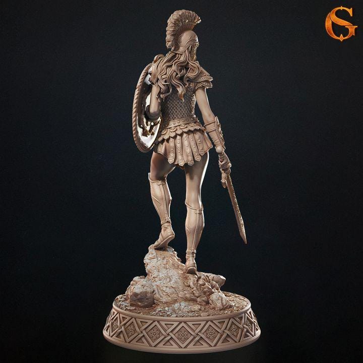 Dianolytta, Female Human Hoplite - UNPAINTED - SolGood Creations