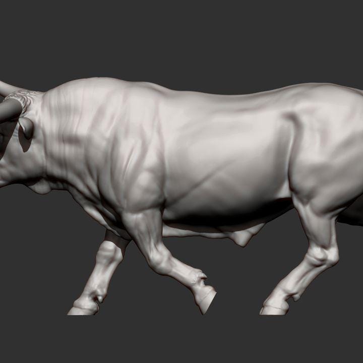 Texas Longhorn - UNPAINTED 3D Figure - Alexander3dart