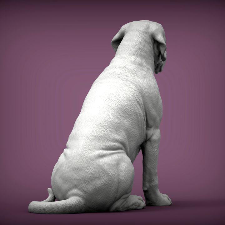 Mastiff - UNPAINTED 3D figure - Alexander3dart