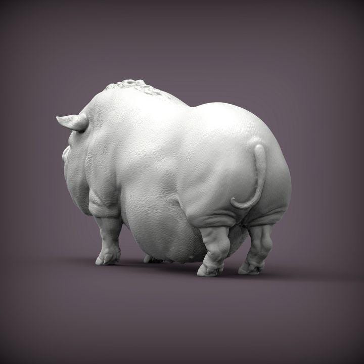 Vietnamese pig - UNPAINTED - Alexander3dart