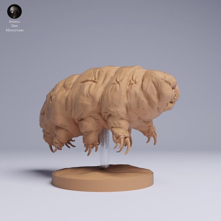 Tardigrade (Water Bear) - UNPAINTED Figurine - Animal Den Miniatures
