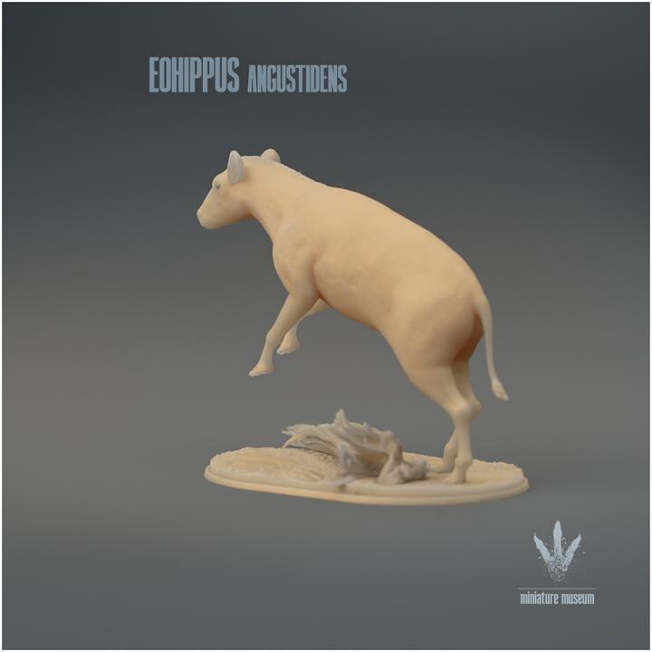 Eohippus angustidens Jumping - UNPAINTED 3D Figurine - Miniature Museum