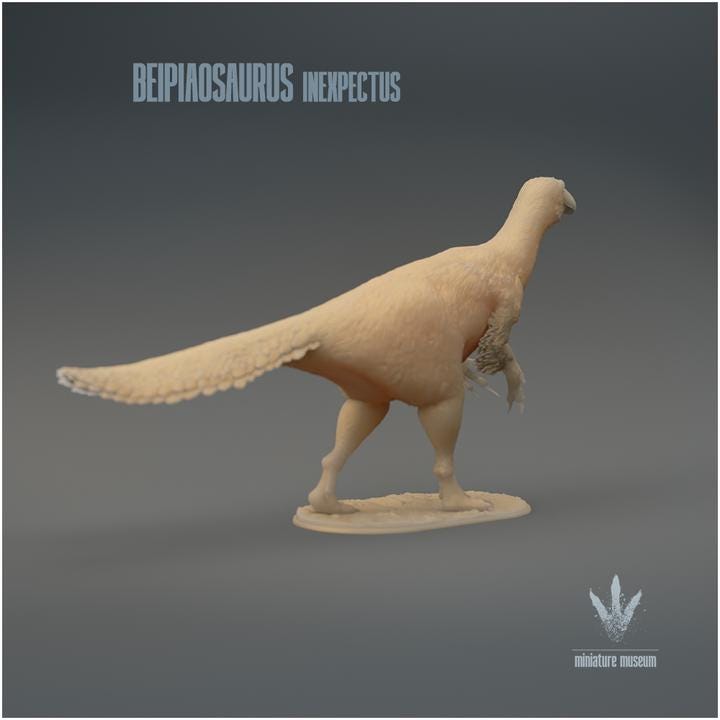 Beipiaosaurus inexpectus : The Unexpected Therizinosaurid - UNPAINTED 3D Figurine - Miniature Museum