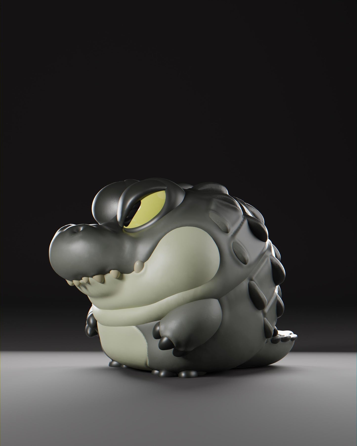 Caiiman - UNPAINTED 3D resin figure - Grumpii Art Toy