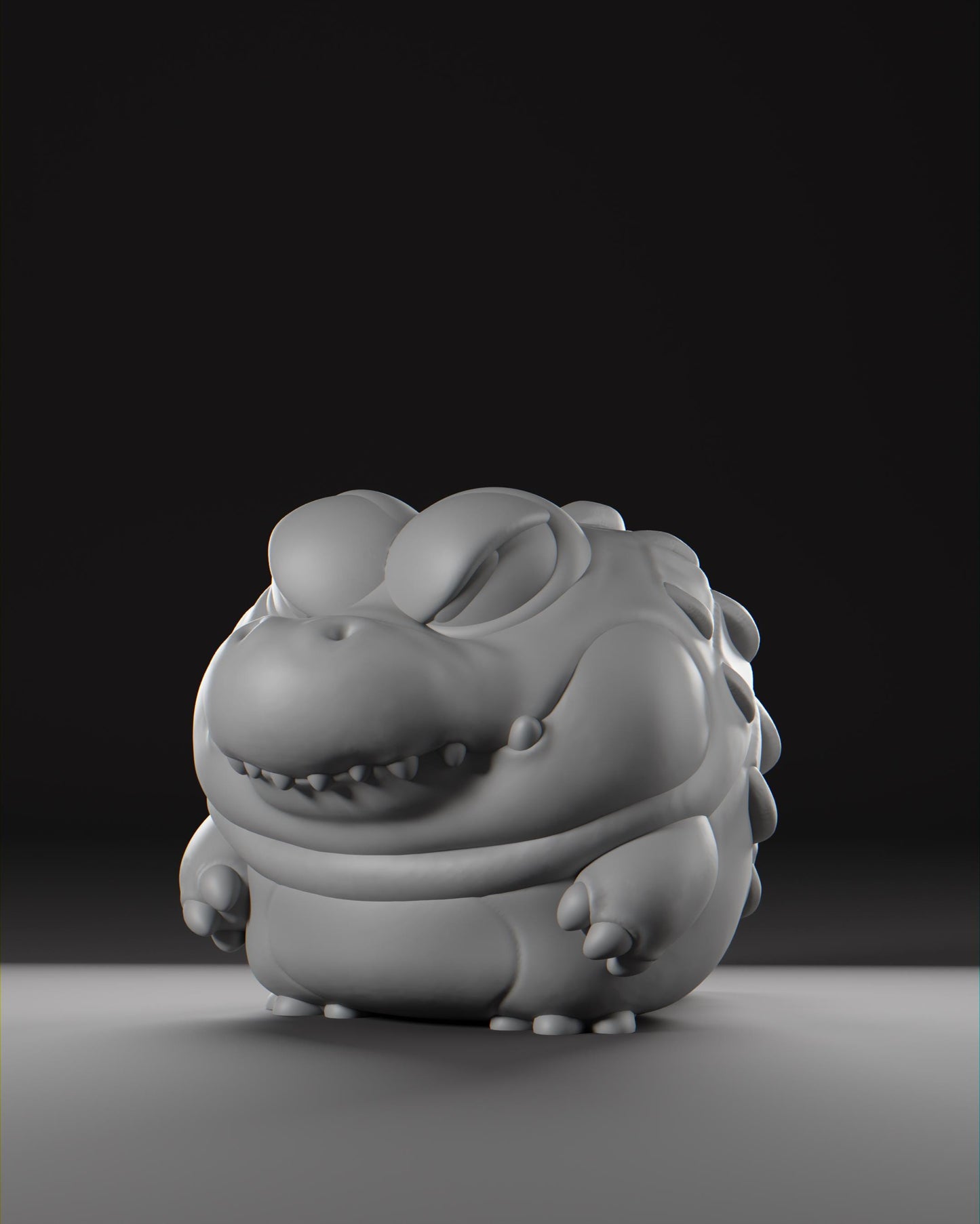 Caiiman - UNPAINTED 3D resin figure - Grumpii Art Toy
