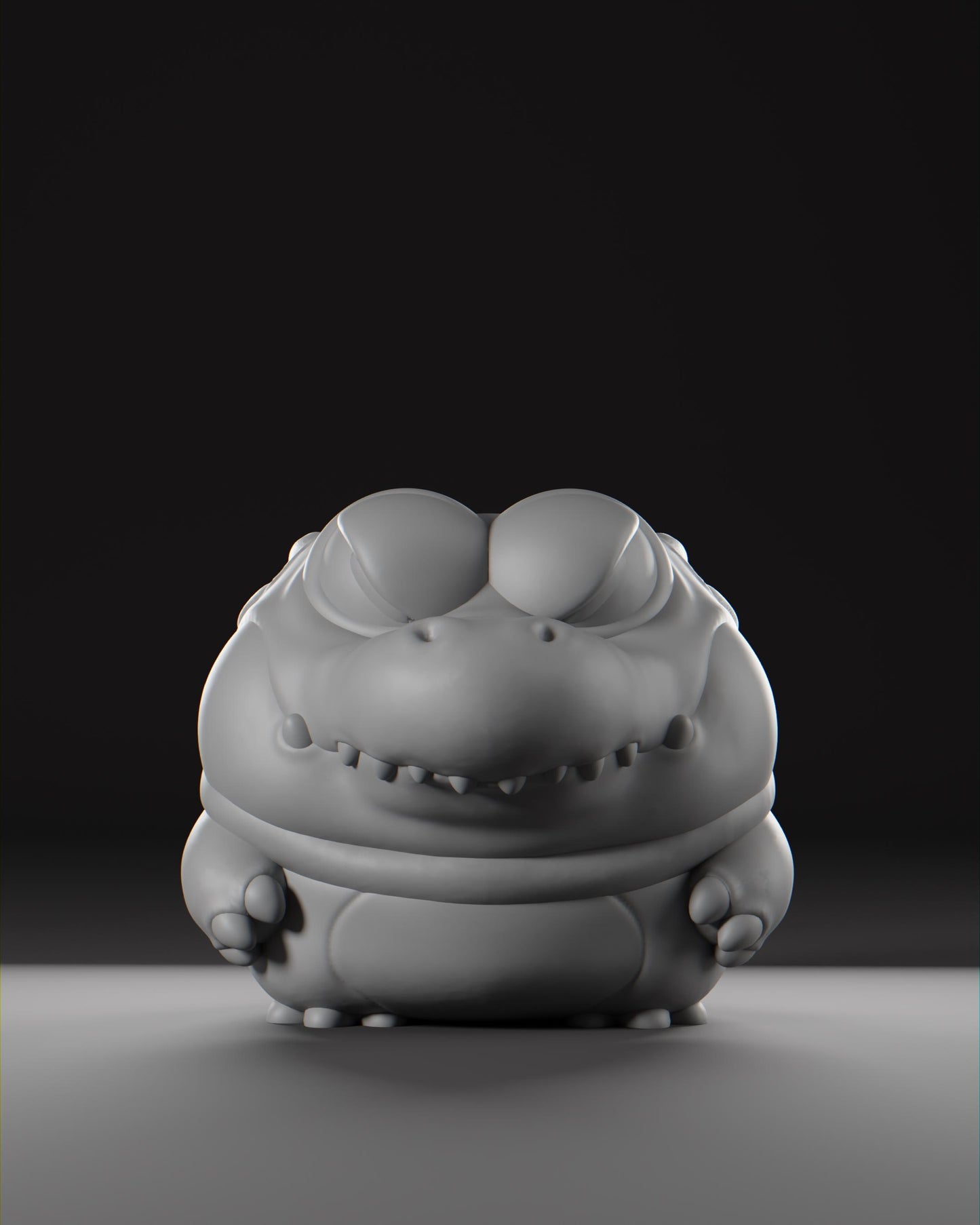 Caiiman - UNPAINTED 3D resin figure - Grumpii Art Toy
