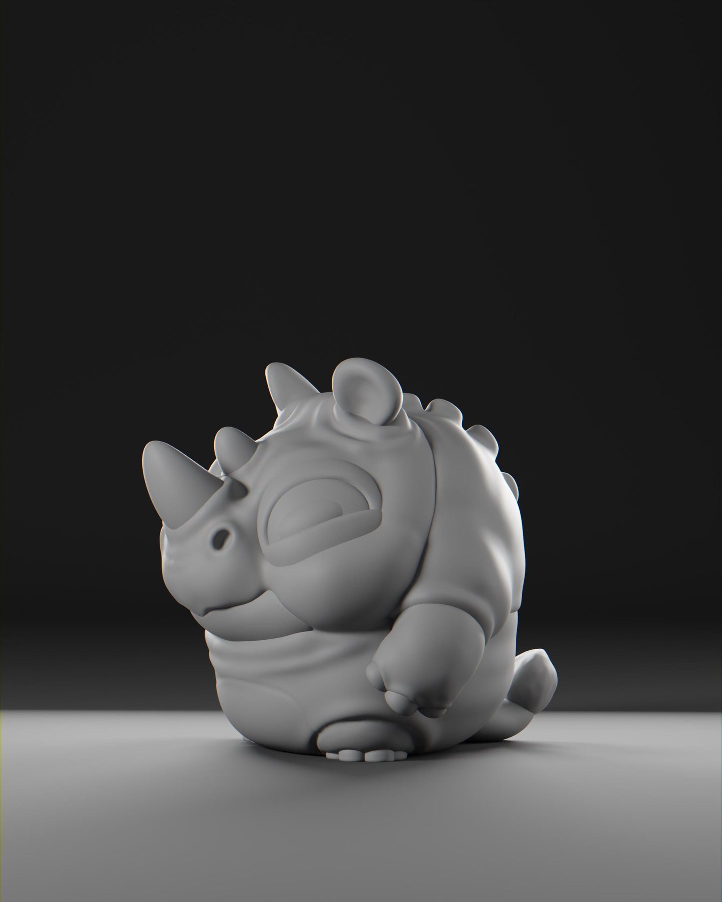 Rhiino - UNPAINTED - Grumpii Art Toy