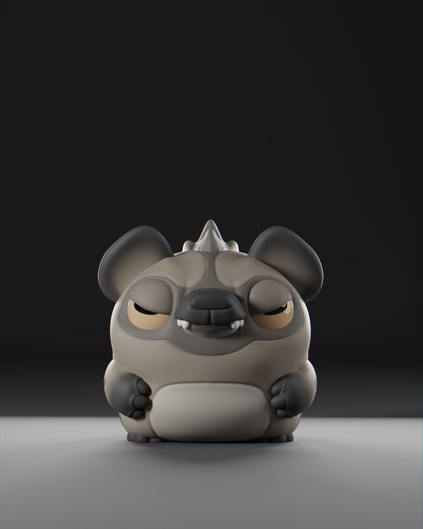 Hyenii - UNPAINTED - Grumpii Art Toy
