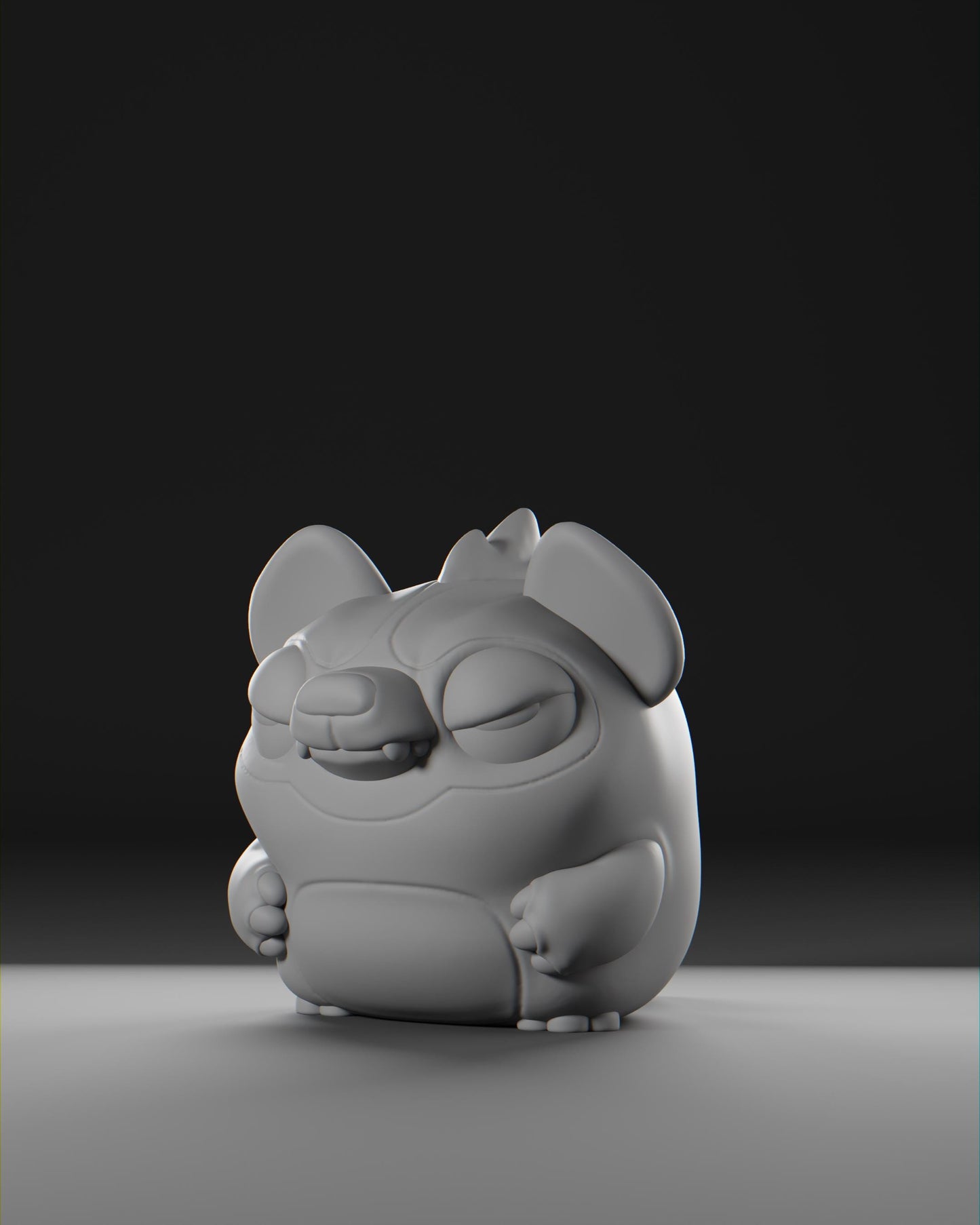 Hyenii - UNPAINTED - Grumpii Art Toy