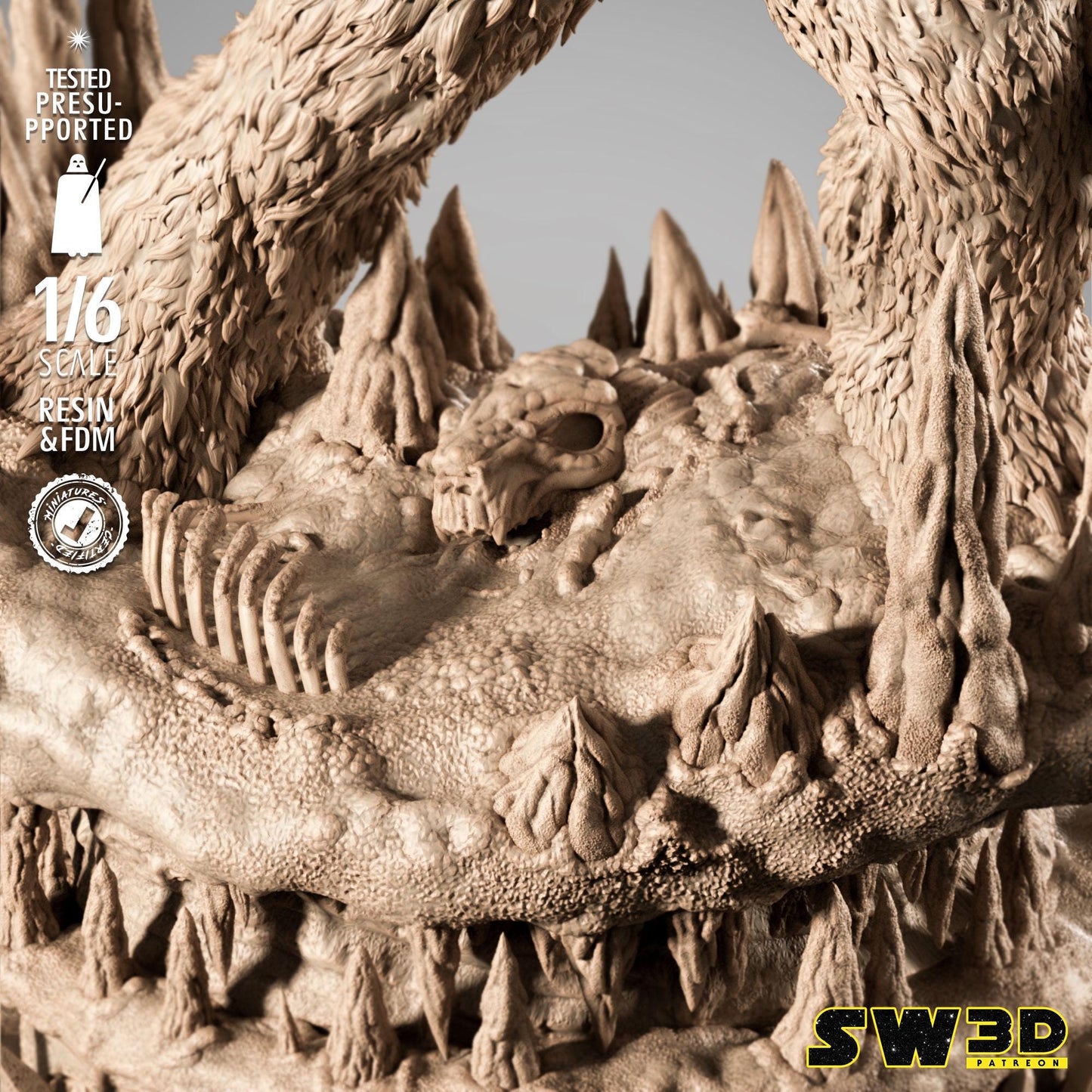 Wampa Sculpture - UNPAINTED FAN ART - Wicked 3D Models