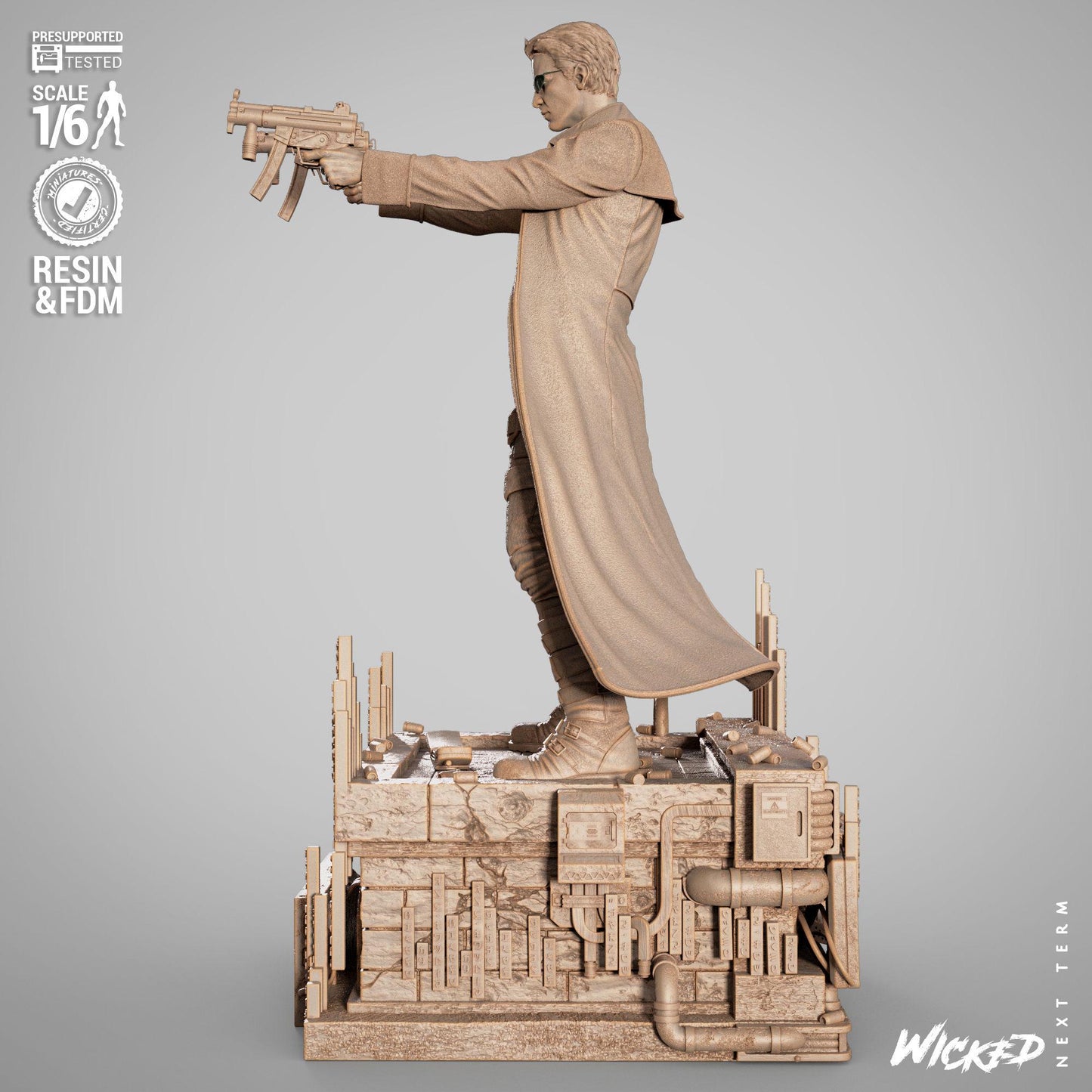 Neo Sculpture - UNPAINTED FAN ART - Wicked 3D Models