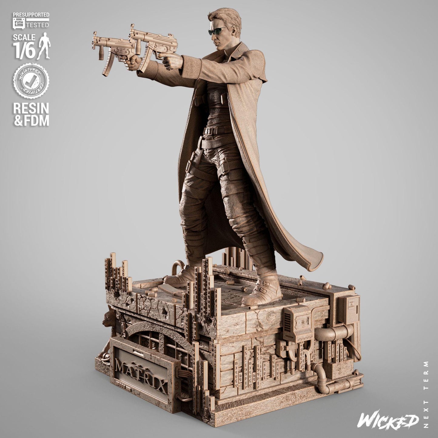 Neo Sculpture - UNPAINTED FAN ART - Wicked 3D Models