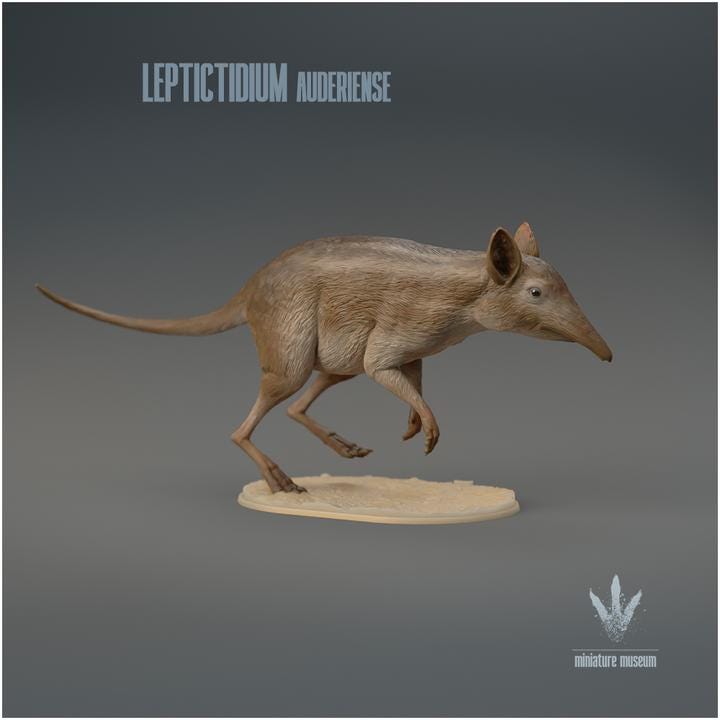 Leptictidium auderiense : Running - UNPAINTED 3D Figurine - Miniature Museum