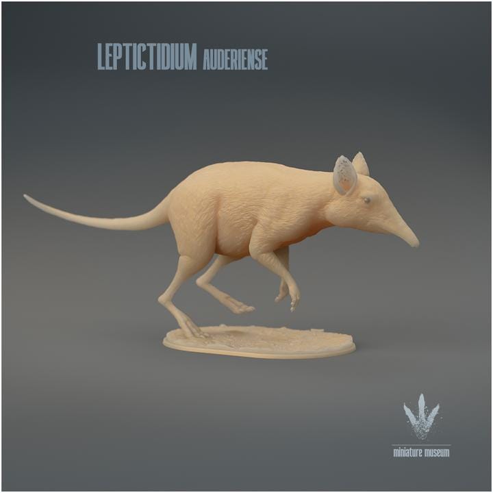 Leptictidium auderiense : Running - UNPAINTED 3D Figurine - Miniature Museum