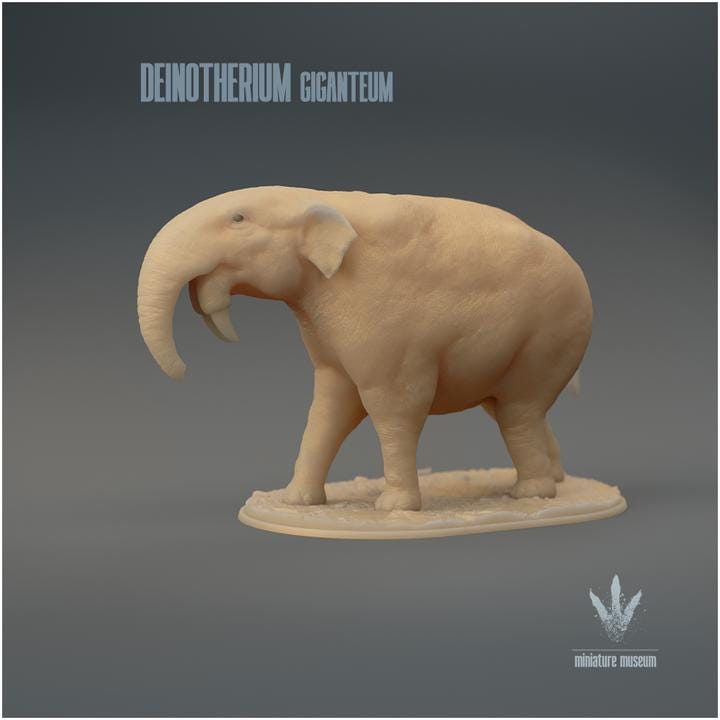 Deinotherium giganteum : The Terrible Beast - UNPAINTED 3D Figurine - Miniature Museum