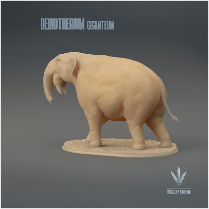 Deinotherium giganteum : The Terrible Beast - UNPAINTED 3D Figurine - Miniature Museum