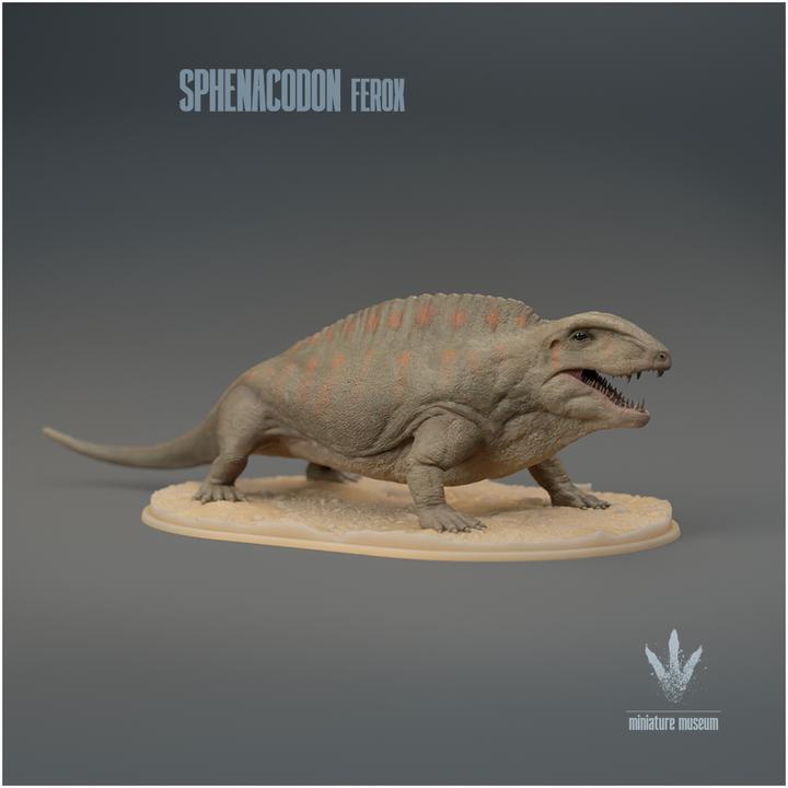 Sphenacodon ferox : The Wedge Point Tooth - UNPAINTED 3D Figurine - Miniature Museum