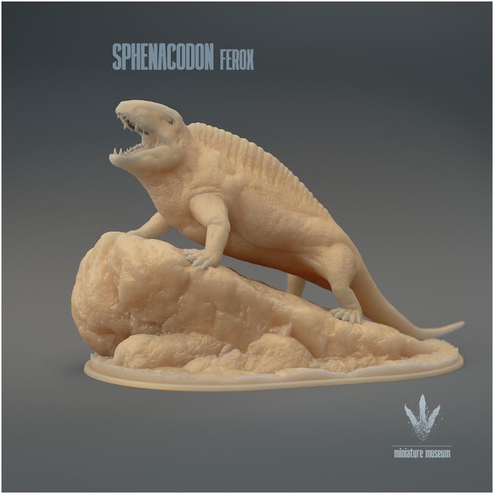 Sphenacodon ferox : Roar - UNPAINTED 3D Figurine - Miniature Museum