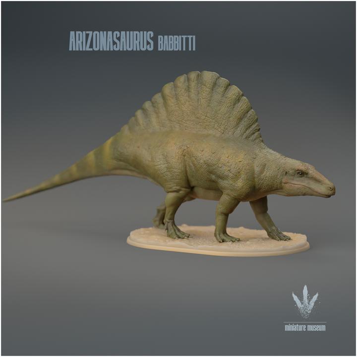 Arizonasaurus babbitti : The Lizard from Arizona - UNPAINTED 3D Figurine - Miniature Museum