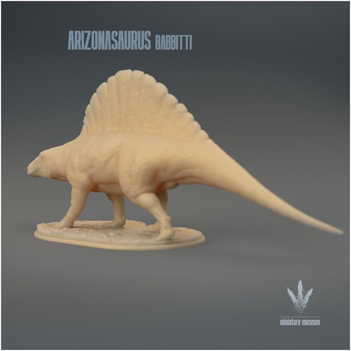 Arizonasaurus babbitti : The Lizard from Arizona - UNPAINTED 3D Figurine - Miniature Museum