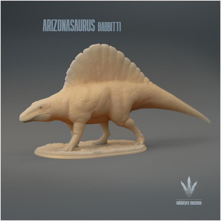 Arizonasaurus babbitti : The Lizard from Arizona - UNPAINTED 3D Figurine - Miniature Museum