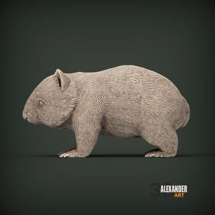 Wombat - UNPAINTED 3D Figure - Alexander3dart