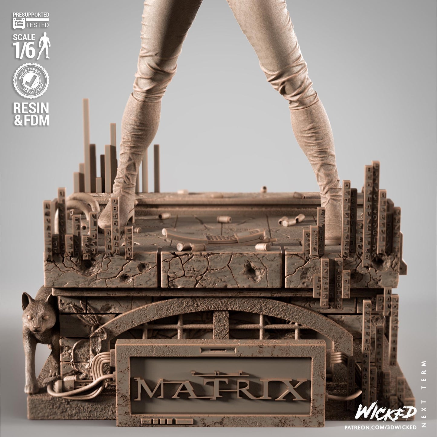 Trinity Sculpture - UNPAINTED FAN ART - Wicked 3D Models