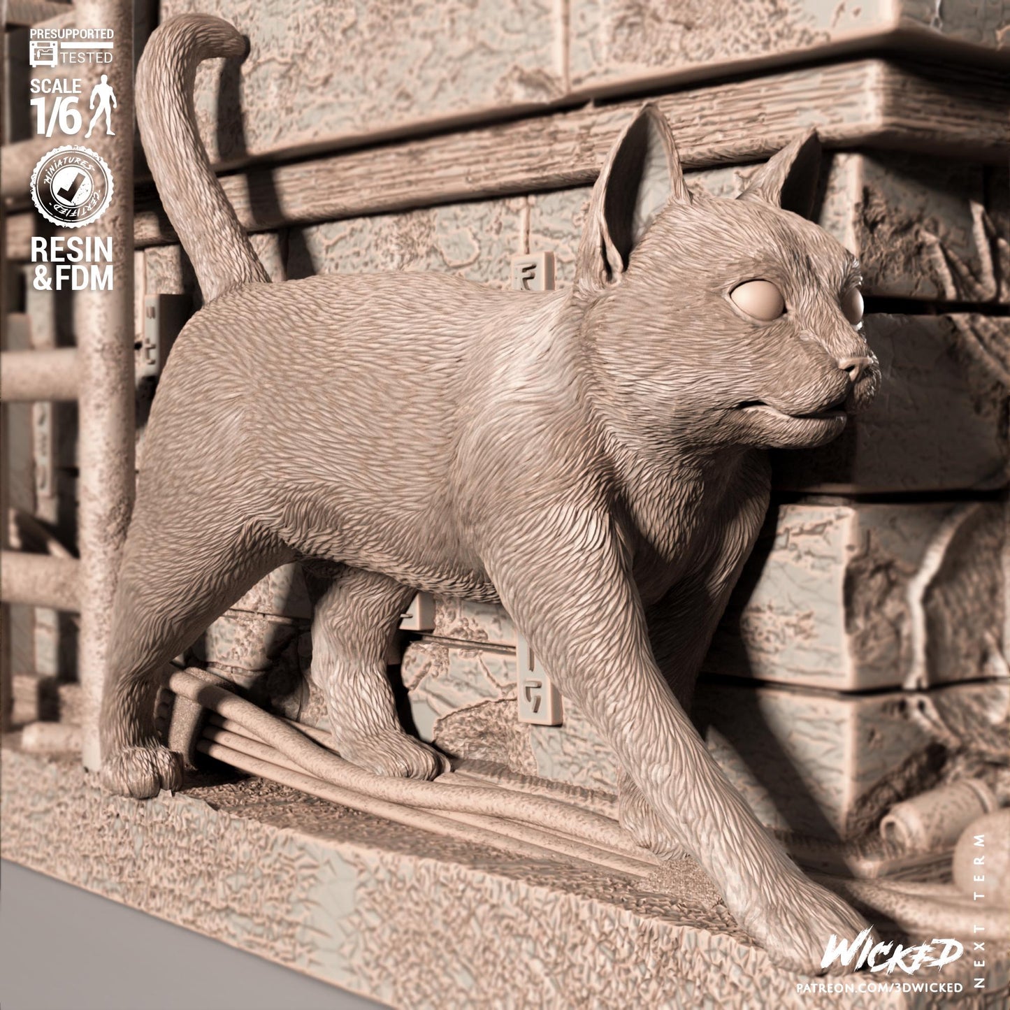 Trinity Sculpture - UNPAINTED FAN ART - Wicked 3D Models