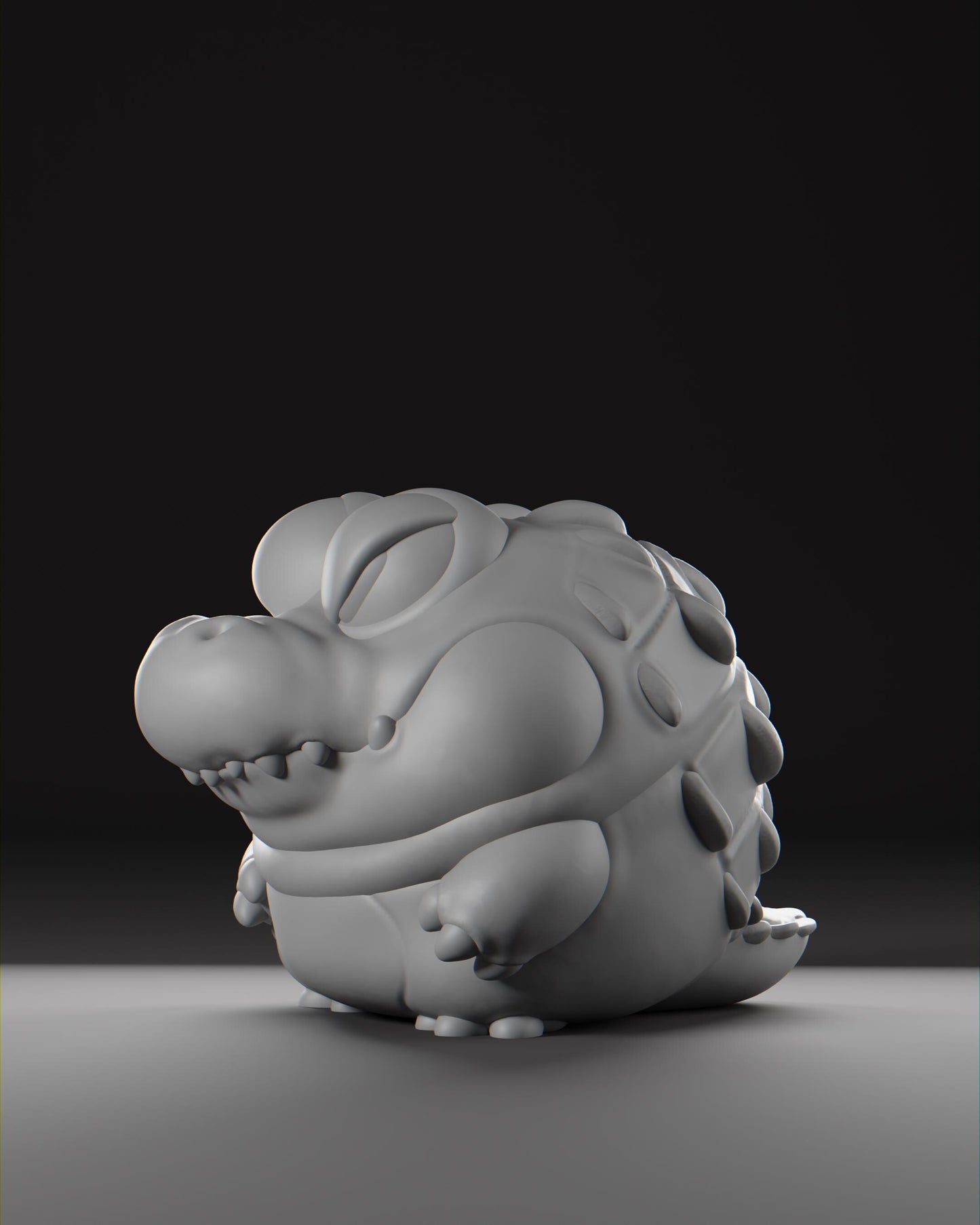 Caiiman - UNPAINTED 3D resin figure - Grumpii Art Toy