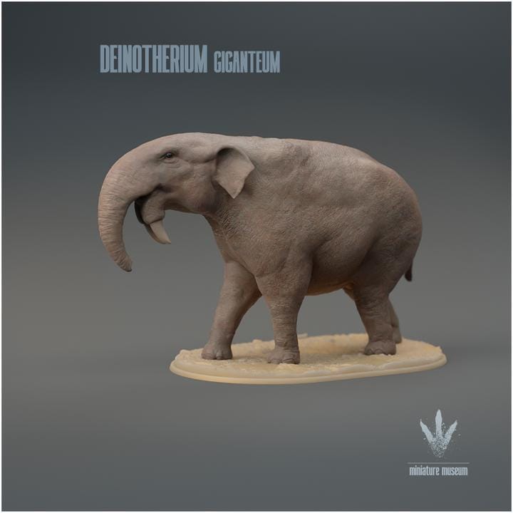 Deinotherium giganteum : The Terrible Beast - UNPAINTED 3D Figurine - Miniature Museum