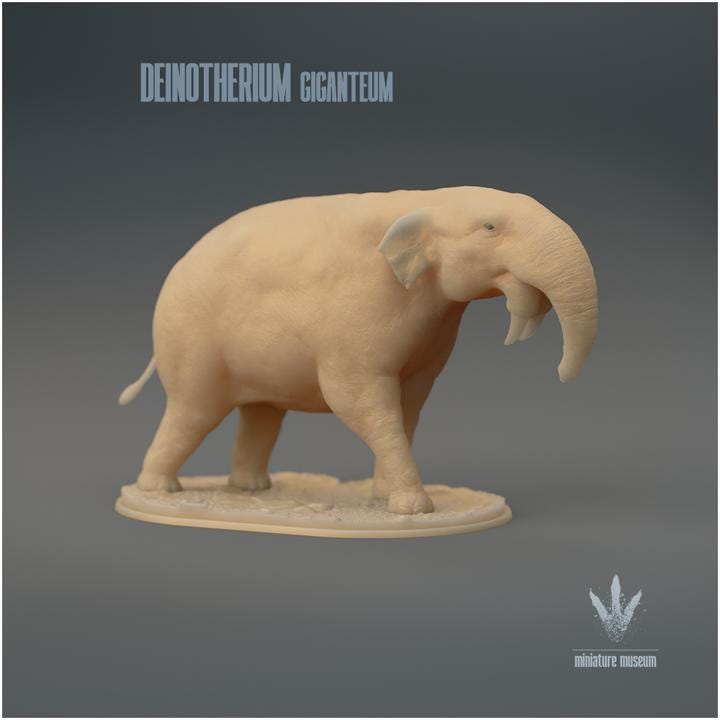 Deinotherium giganteum : The Terrible Beast - UNPAINTED 3D Figurine - Miniature Museum