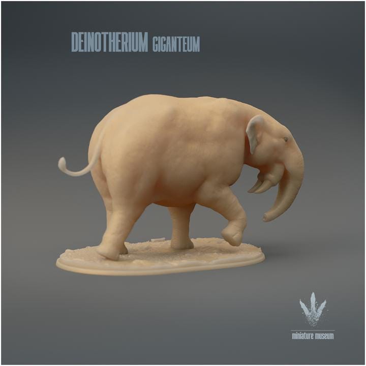 Deinotherium giganteum : Walking - UNPAINTED 3D Figurine - Miniature Museum