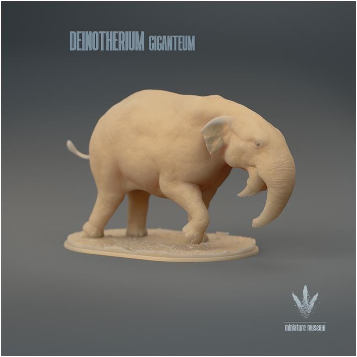 Deinotherium giganteum : Walking - UNPAINTED 3D Figurine - Miniature Museum