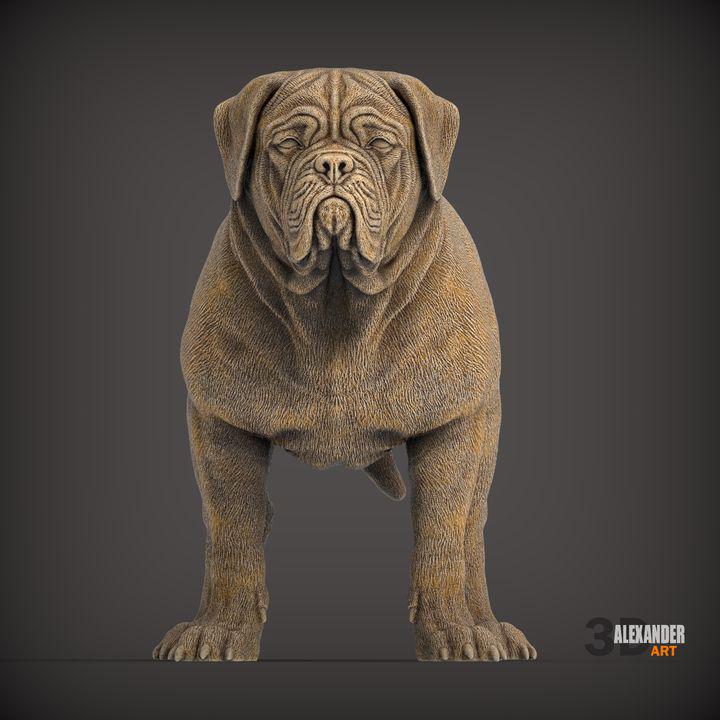Dogues de Bordeaux - UNPAINTED 3D Figure - Alexander3dart