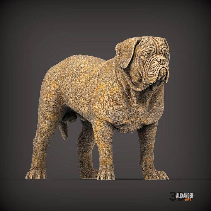 Dogues de Bordeaux - UNPAINTED 3D Figure - Alexander3dart
