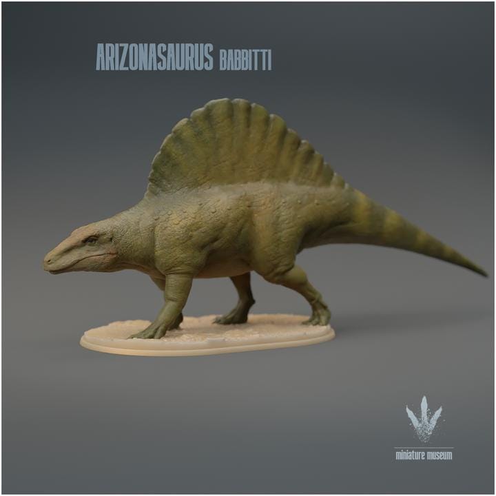 Arizonasaurus babbitti : The Lizard from Arizona - UNPAINTED 3D Figurine - Miniature Museum