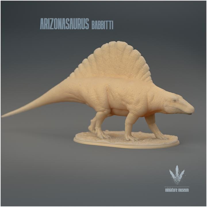 Arizonasaurus babbitti : The Lizard from Arizona - UNPAINTED 3D Figurine - Miniature Museum