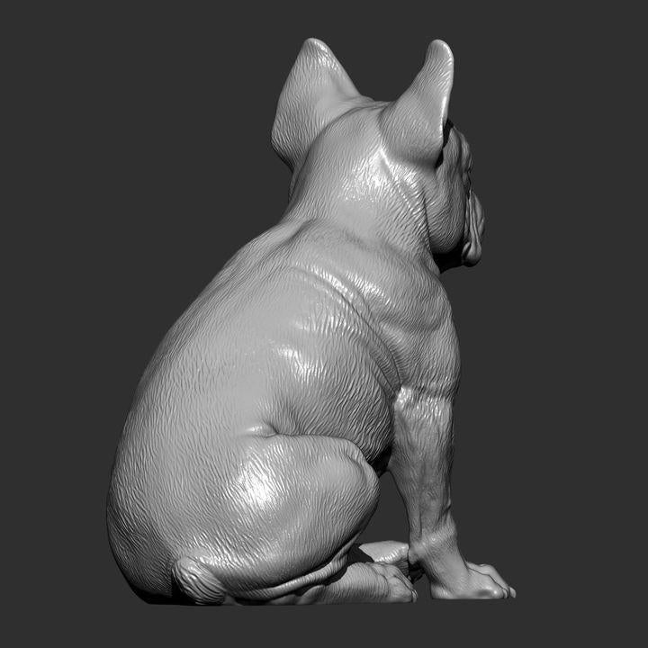 French Bulldog - UNPAINTED 3D figure - Alexander3dart