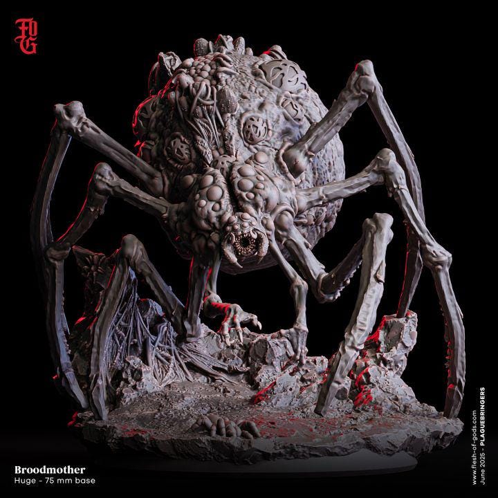 Broodmother - UNPAINTED figure - Flesh of Gods