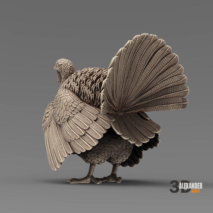 Turkey - UNPAINTED 3D figure - Alexander3dart