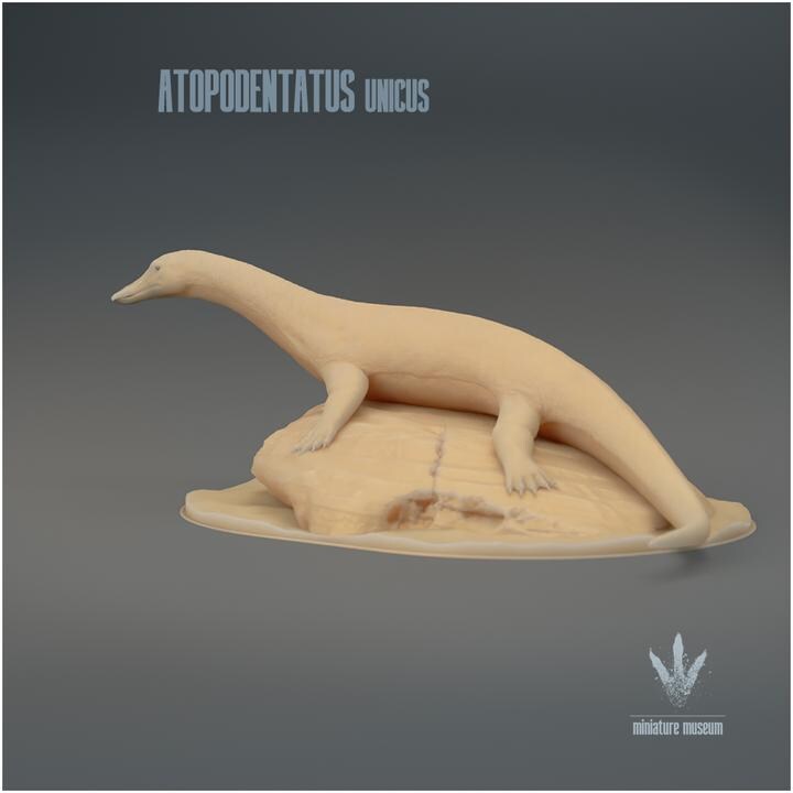 Atopodentatus unicus : The Unusual Tooth - UNPAINTED 3D Resin Figure - Miniature Museum
