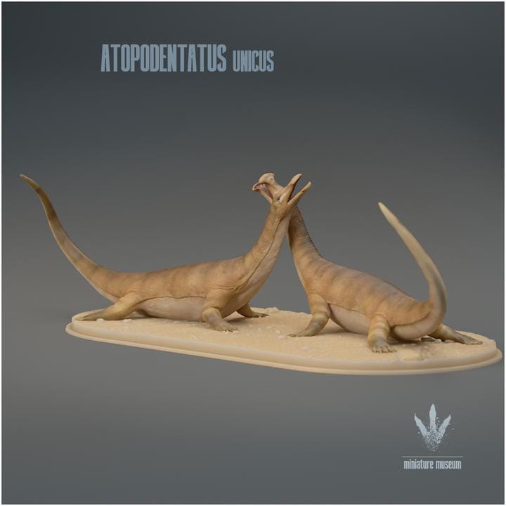 Atopodentatus unicus : Display - UNPAINTED 3D Resin Figure - Miniature Museum