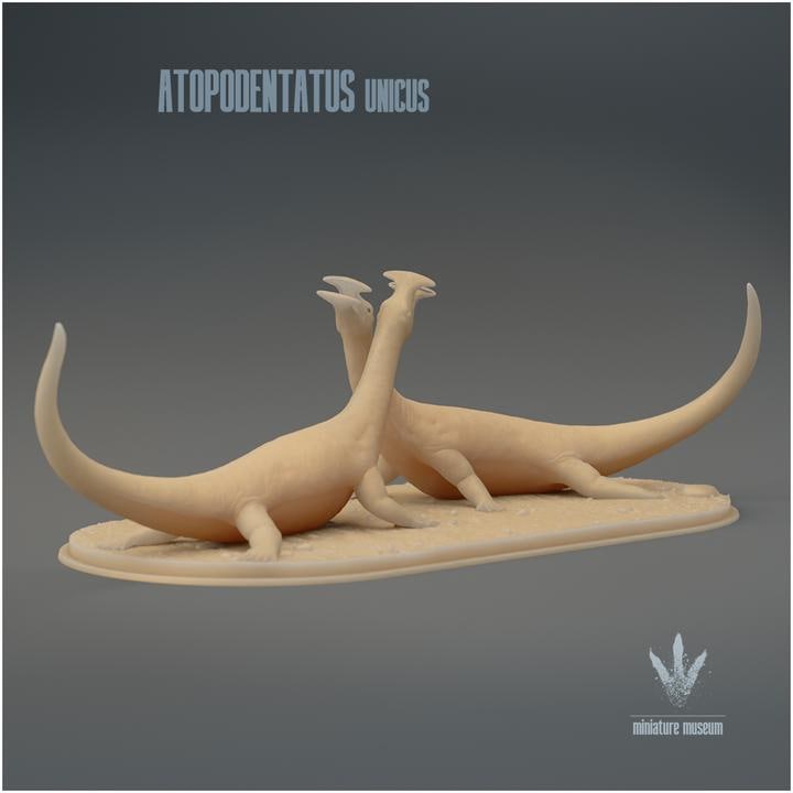 Atopodentatus unicus : Display - UNPAINTED 3D Resin Figure - Miniature Museum