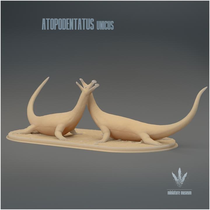 Atopodentatus unicus : Display - UNPAINTED 3D Resin Figure - Miniature Museum